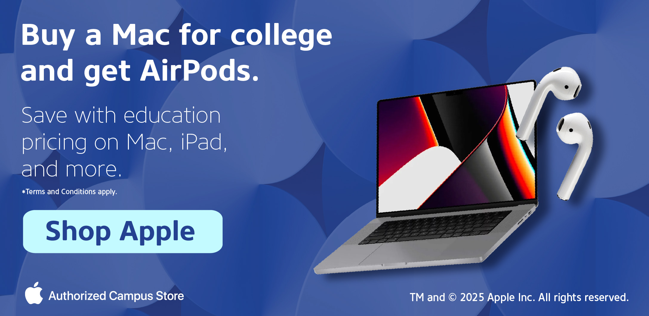 Buy a mac for college and get airpods